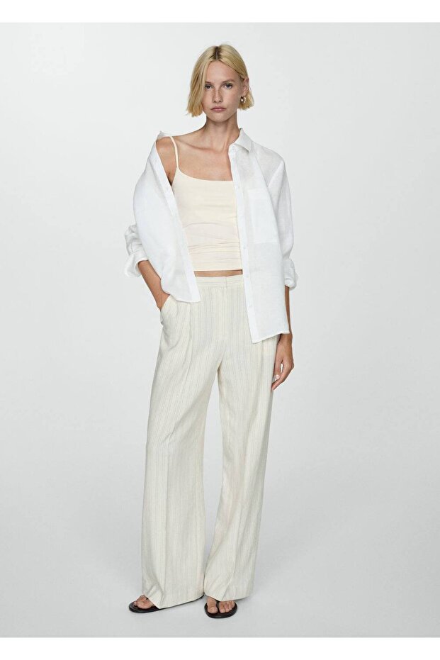 Dekolte Yakalı Askılı Bluz - 2