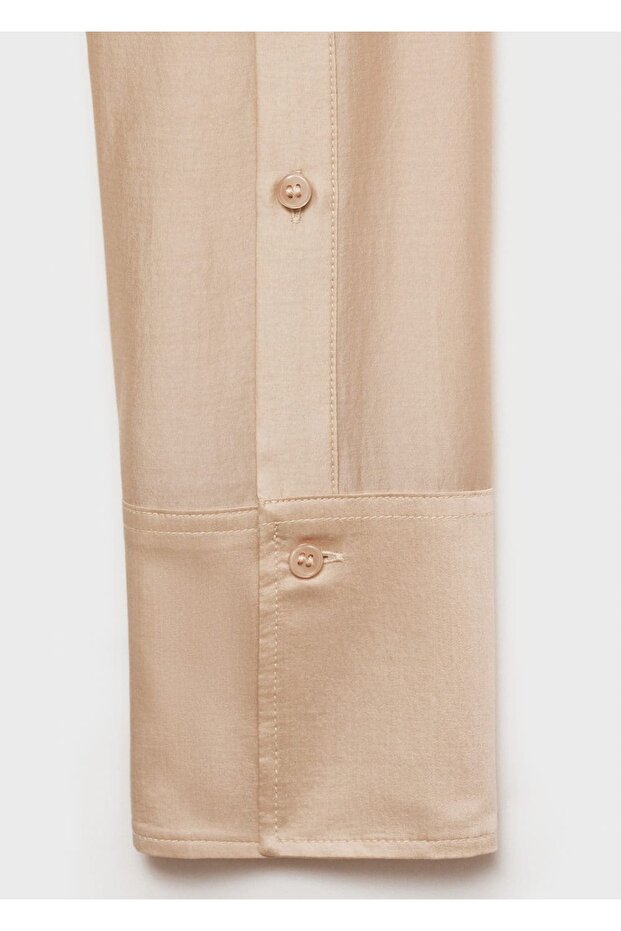 Saten lyocell gömlek - 7