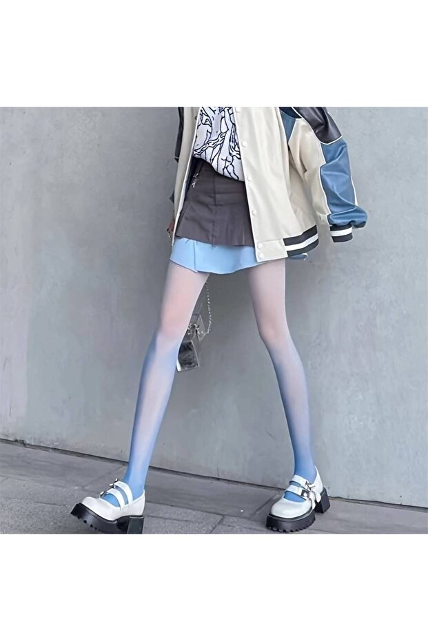 Lolita Blue Gradient Imported Thin Pantyhose