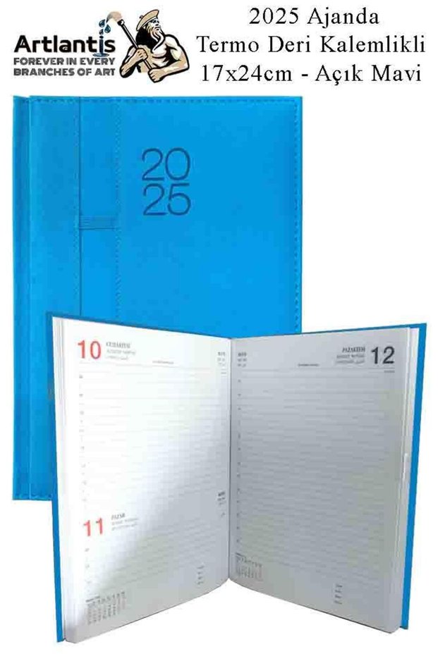 2025 Agenda Hardcover Dermo Cover 1 Piece 17x24 cm Agenda 2025 Lined Agenda Daily Planner Thermo Cover