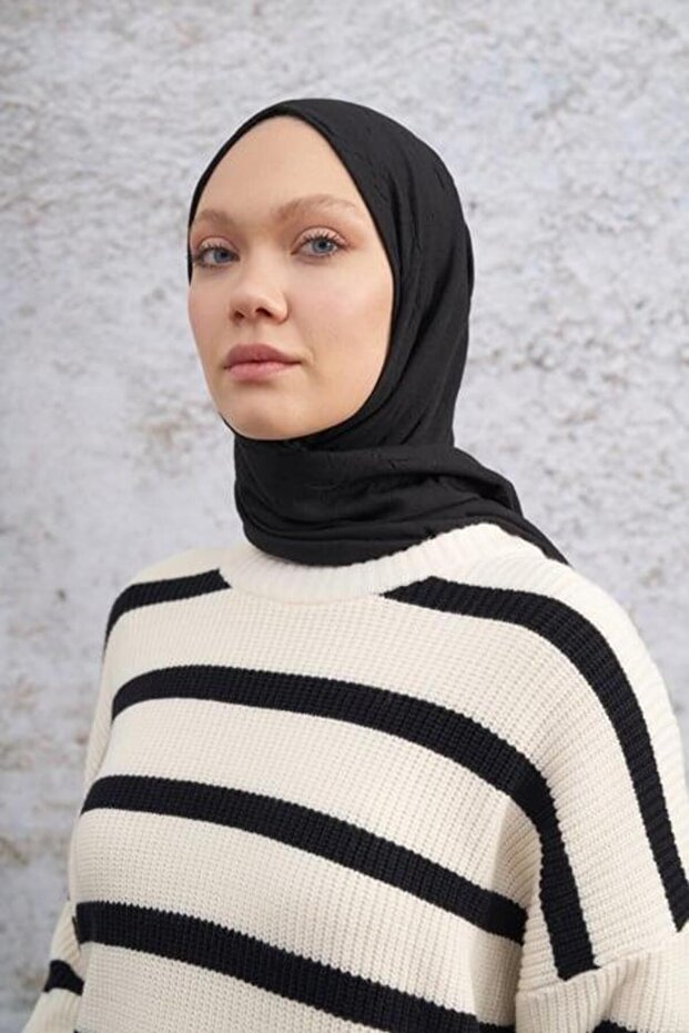 Bambu Kraş Şal 3285-Siyah - 1