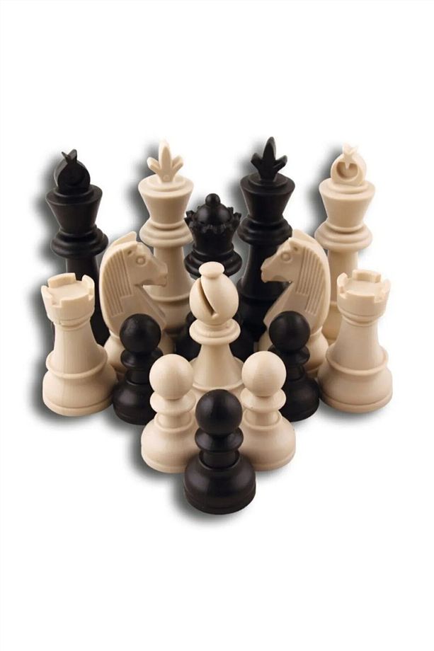 Çantalı Rulo Satranç Seti Takımı Büyük Boy 45x45cm Turnuva Satranç Takımı Okul Satranç Takımı - 7