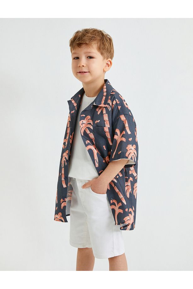 Kot Şort Cepli Pamuklu - Slim Fit - 1