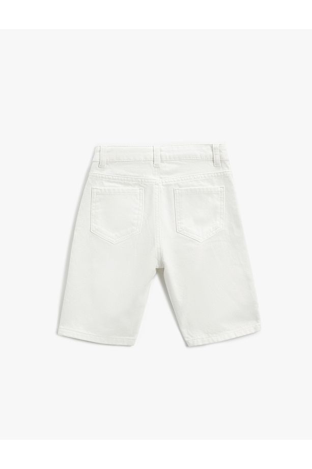 Kot Şort Cepli Pamuklu - Slim Fit - 4