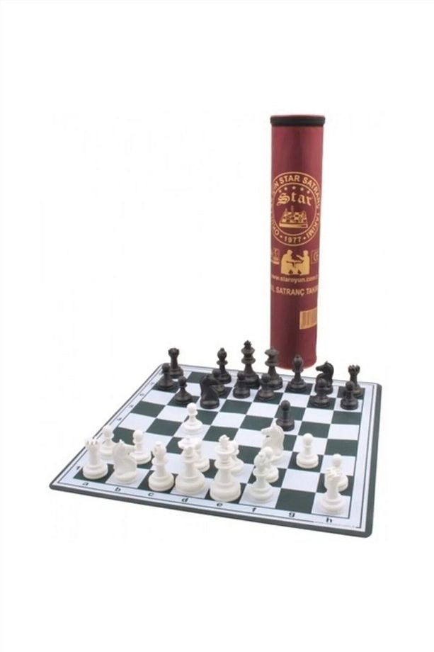Çantalı Rulo Satranç Seti Takımı Büyük Boy 45x45cm Turnuva Satranç Takımı Okul Satranç Takımı - 6