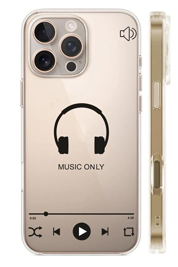 غطاء سيليكون شفاف بنمط متوافق مع آيفون 16 برو ماكس - 1