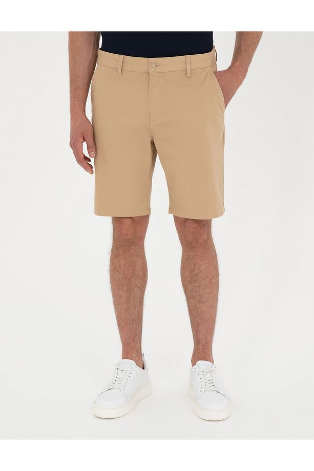 Camel Slim Fit Dokuma Şort 50291544-VR015 - 2