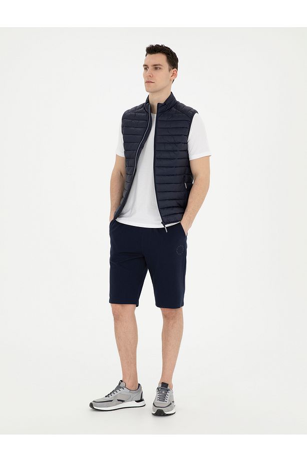 Lacivert Slim Fit Örme Şort 50292219-VR033 - 3