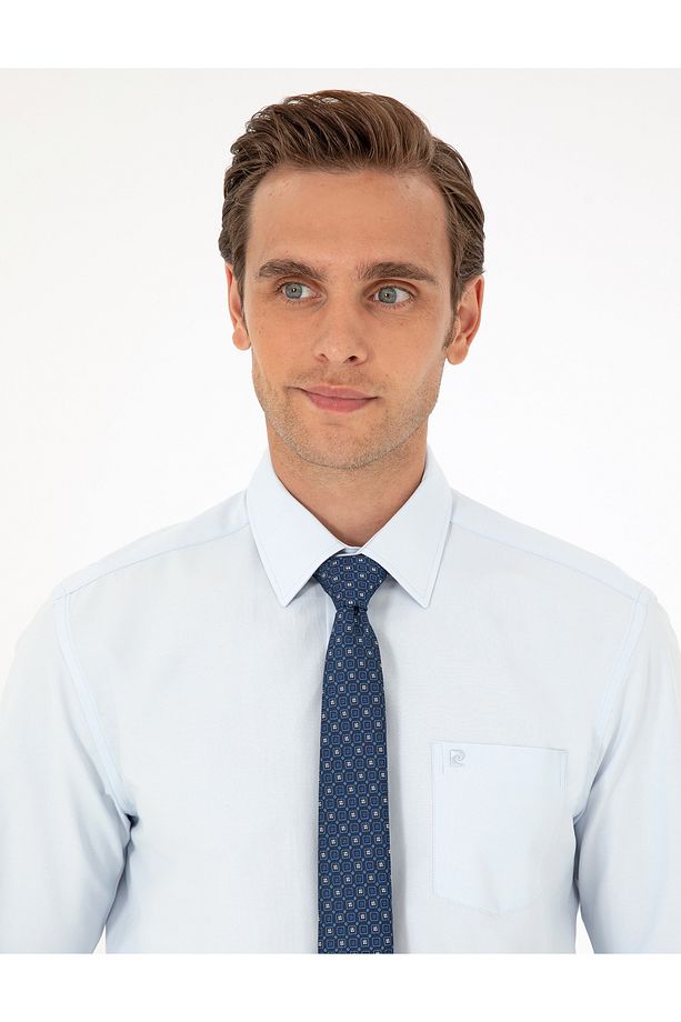Açık Mavi Regular Fit Uzun Kollu Basic Gömlek 50292551-vr003 - 2