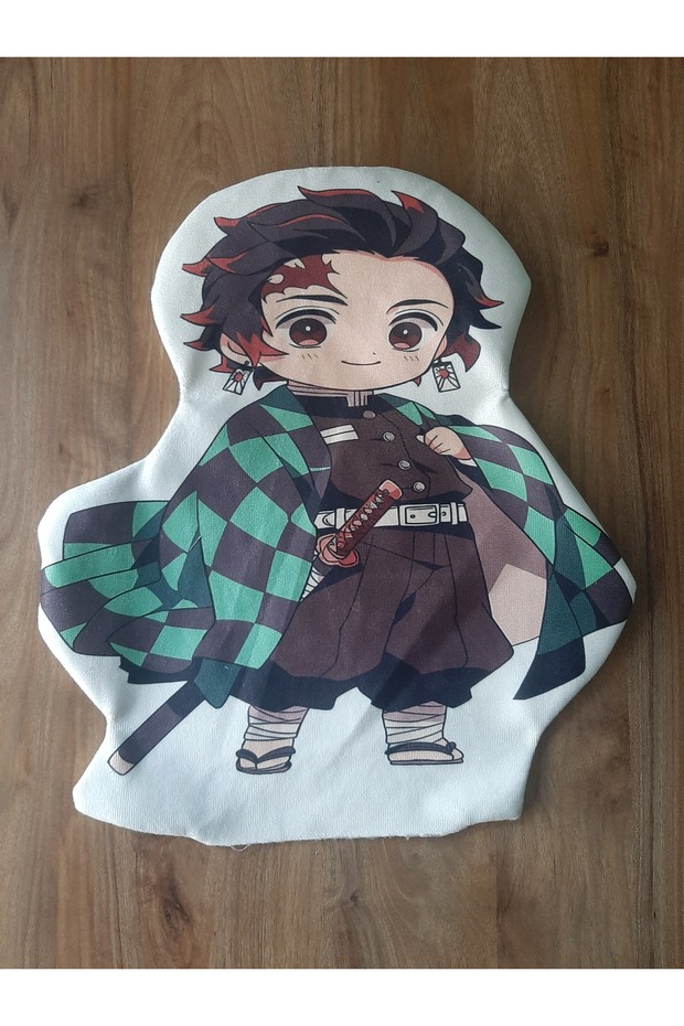 Ow Bag Demon Slayer - Shaped Design Chibi Character Pillow with Tanjiro Pattern