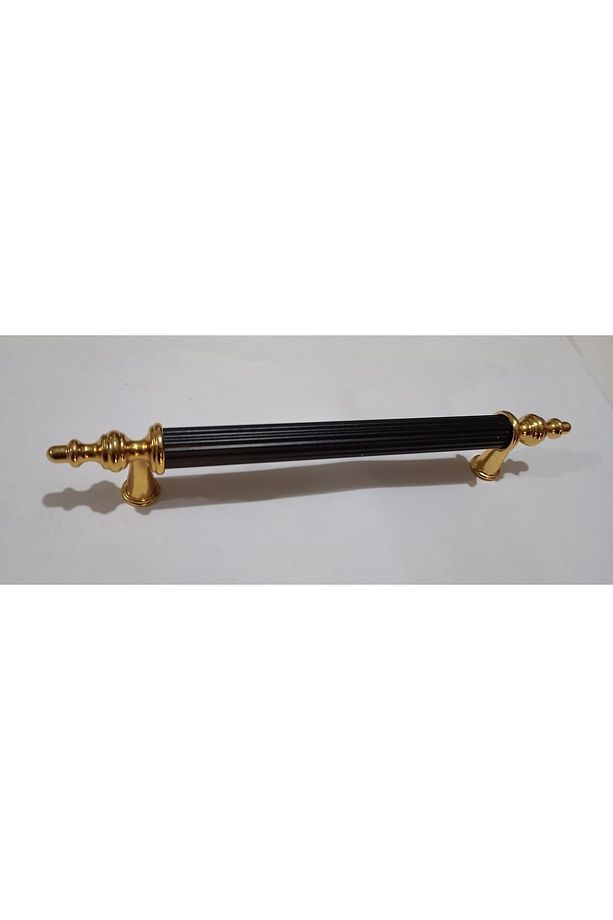 Alüminyum Lüks  Boru Lüks Kulp 192mm Siyah/gold (dolap Çekmece Mobilya Mutfak) - 1