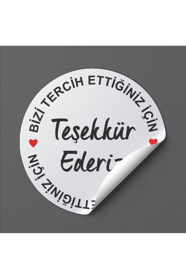 Coated Sticker – 3.7cm – Packaging Label – Thank You for Choosing Us 108 Pieces