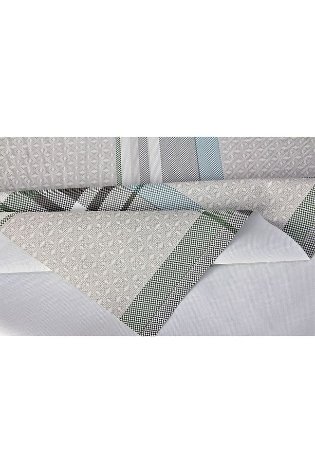 Elyaflı Astarlı Pvc Silinebilir Muşamba Masa Örtüsü Burbery - 1120-1a - 3