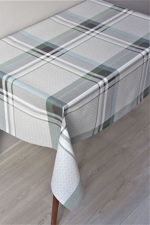 Elyaflı Astarlı Pvc Silinebilir Muşamba Masa Örtüsü Burbery - 1120-1a - 2