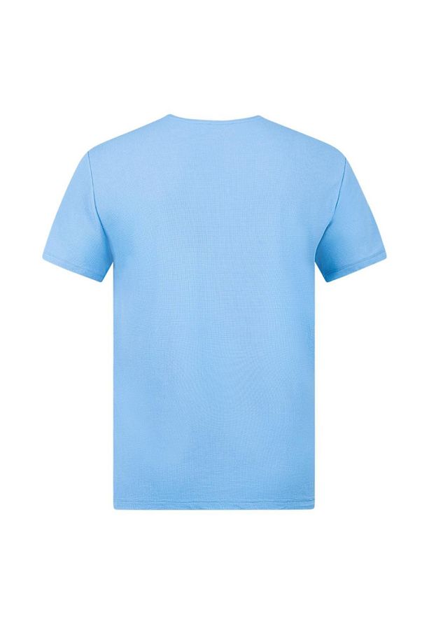 Kalei Sıfır Yaka Mavi T-shirt - 4