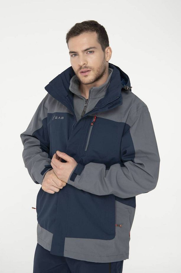 Elbruz 3in1 Erkek Ceket Navy - 4