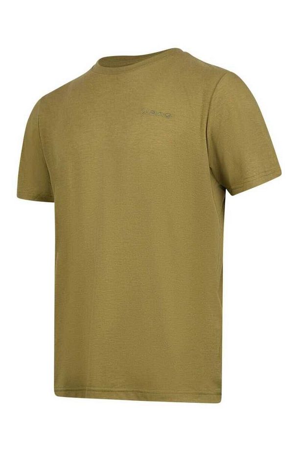 Viloft Sıfır Yaka Açık Kahve Erkek T-Shirt - 3