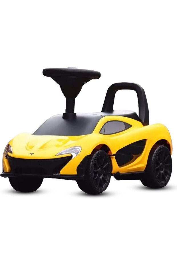 Licensed McLaren Push Ride on Kids Car, Baby Ride on Push Car for Kids with Music & Storage