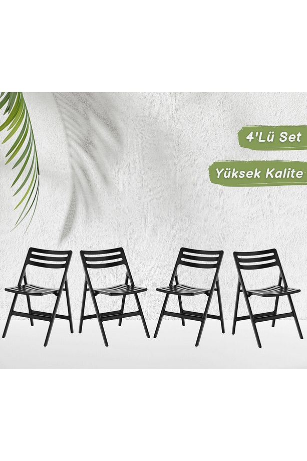 PİKNİK KATLANABİLİR SANDALYE 4 Lü Set - 3