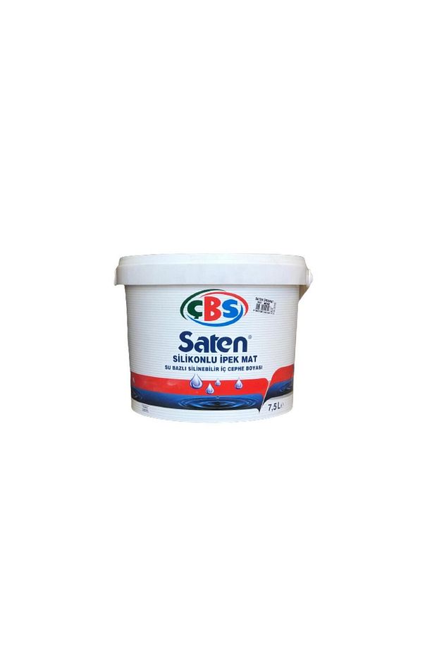 ÇBS SATEN SİLİKONLU İPEK MAT İÇ CEPHE BOYASI BEYAZ 7,5 LT - 1