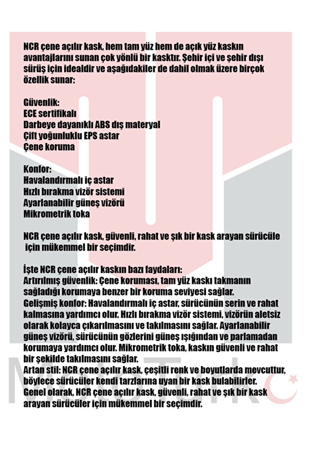 ÇENE AÇILIR KASK BEYAZ - 8