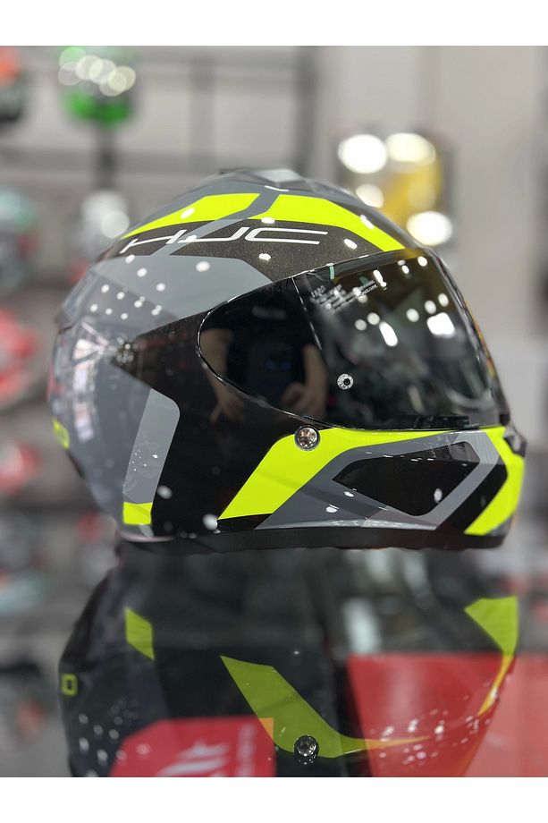 C10 KASK TINS MC3H GRİ KASK ŞEFFAF VİZÖRLÜ - 1