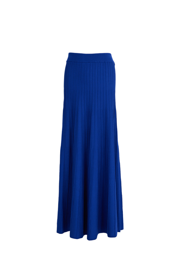 Yığdırma Desen Triko Etek - 1