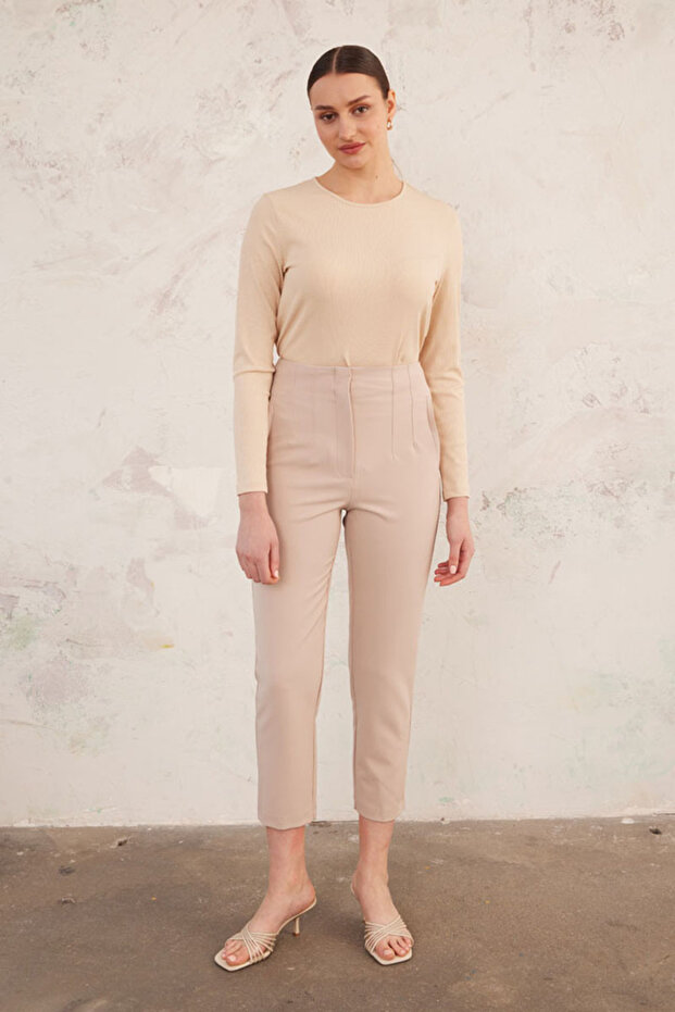 Yüksek Bel Pantolon - 1