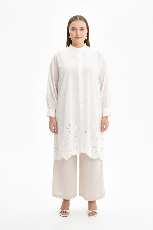 Etek Ucu Nakışlı Kap - 1