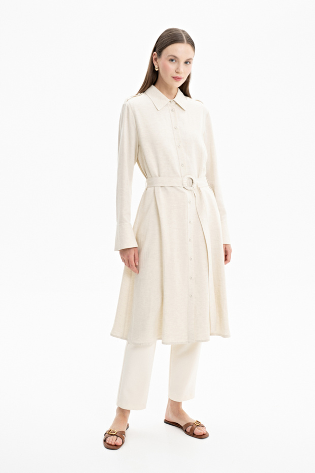 Apoletli Kemerli Tunik - 1