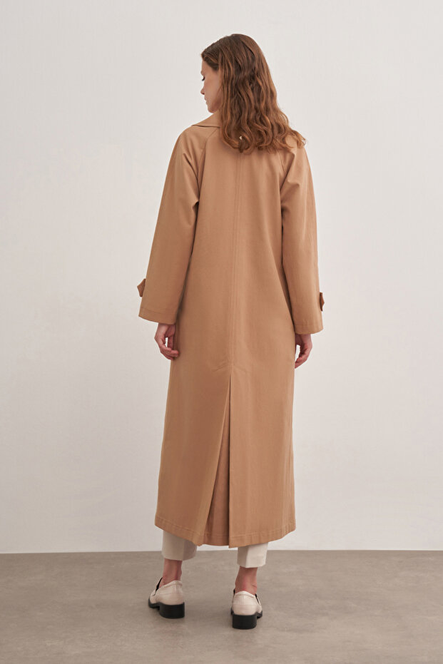 7177111 Tek Düğmeli Pardösü - 3