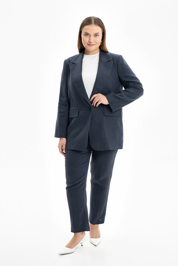 Klasik Keten Ceket - 5