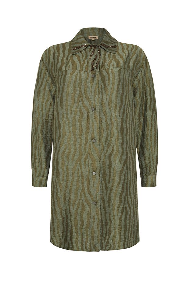 Zebra Desen İşlemeli Tunik - 1