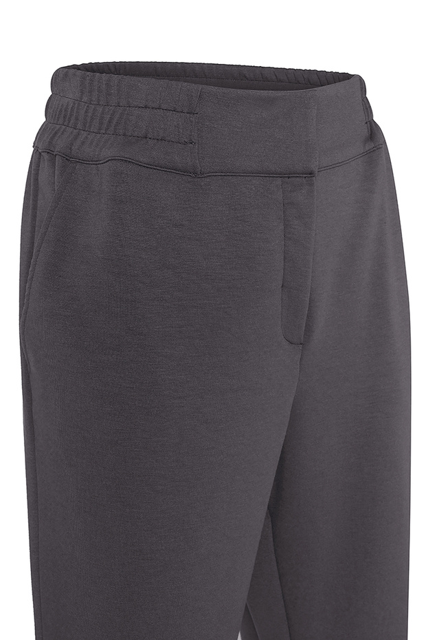 Beli Lastikli Örme Pantolon - 2