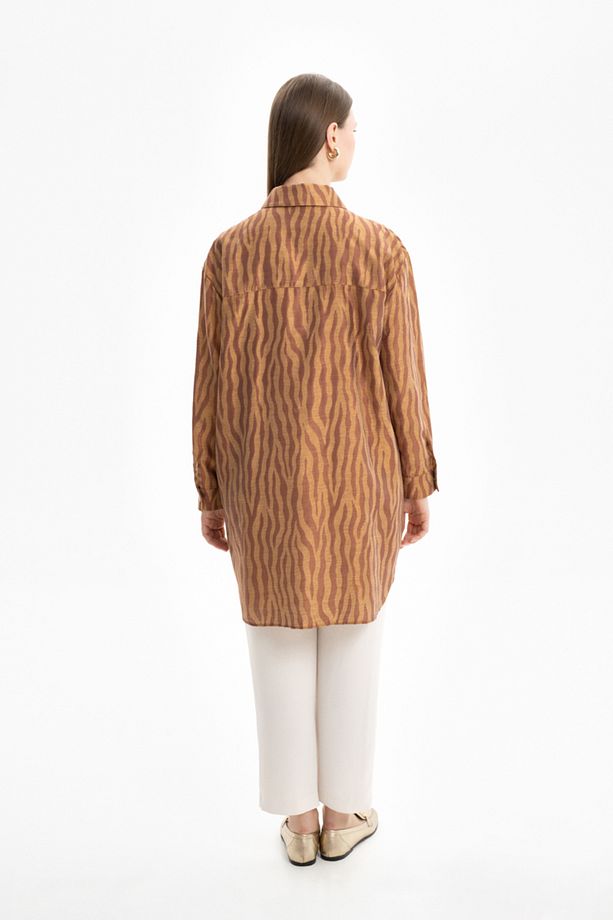 Zebra Desen İşlemeli Tunik - 3