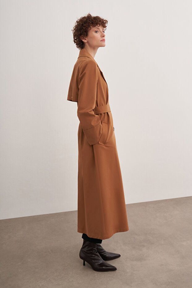 7166111 Mono Kapama Pardösü - 5