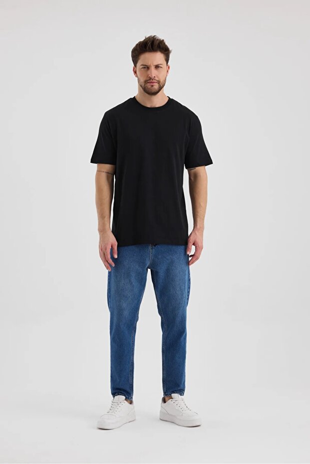 Pocketless Short Sleeve Solid Classic Basic T-Shirt - 7