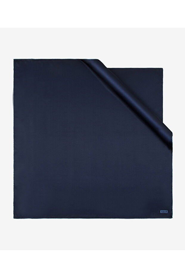 وشاح تيفيل حريري عادي مقاس 100 × 100 بلون سادة - 2