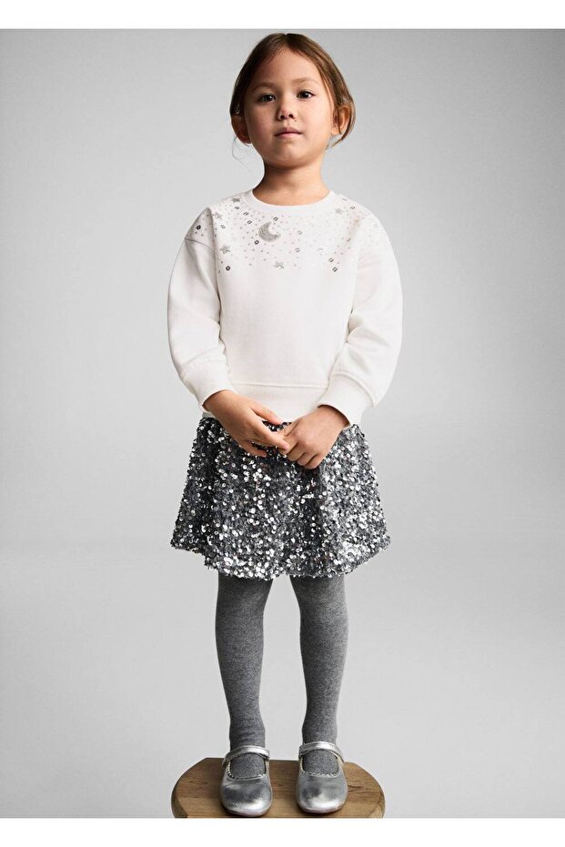 Pul Detaylı Sweatshirt - 2