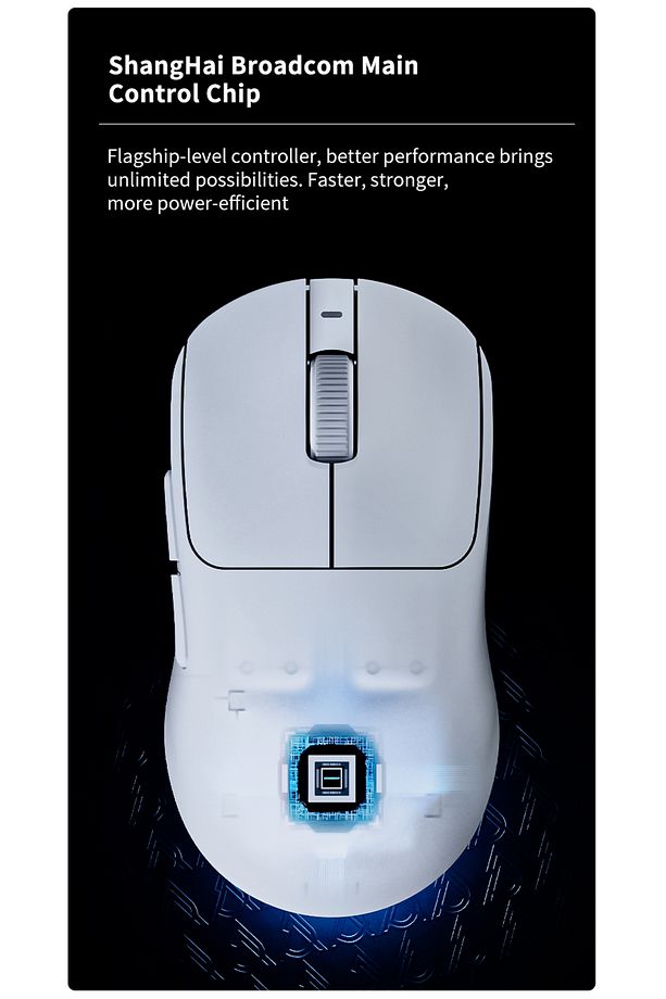 AJ199 MAX Oyuncu Mouse-(51g) Pixart PAW3395 Optik Sensör,26000 DPI 3 Modlu Kullanım - 7
