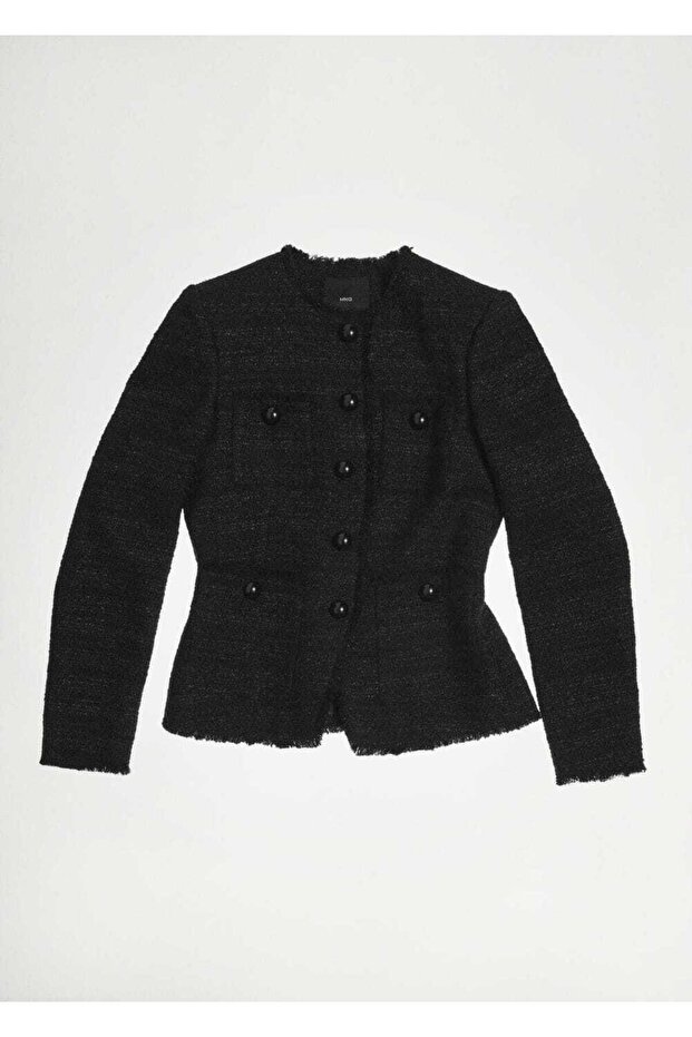 Tweed jacket with pockets - 6