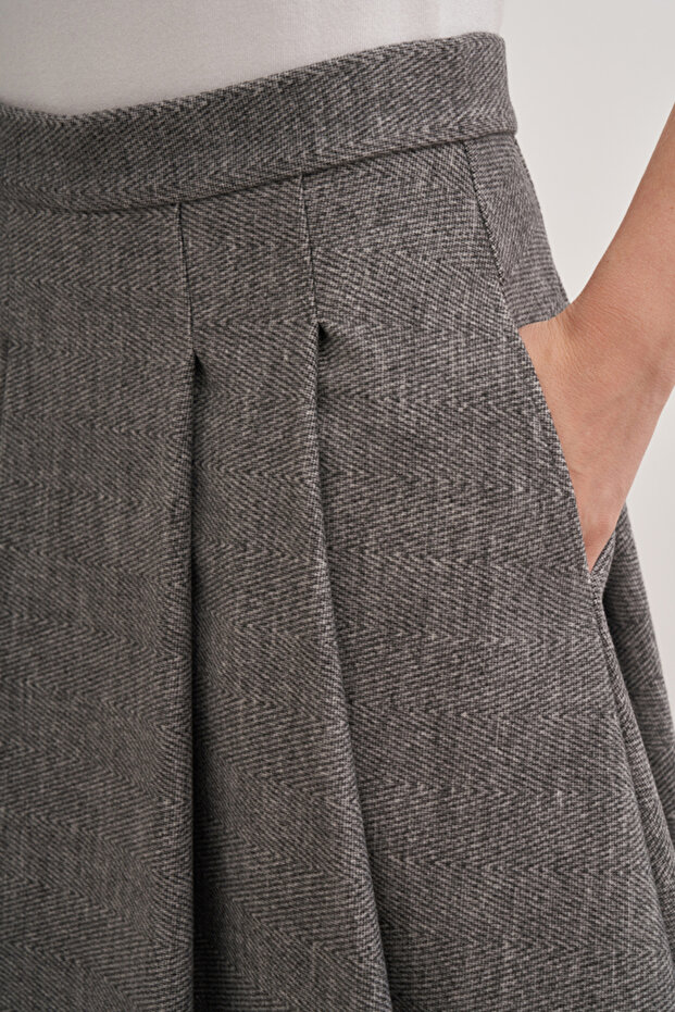 Beli Lastikli Etek - 4