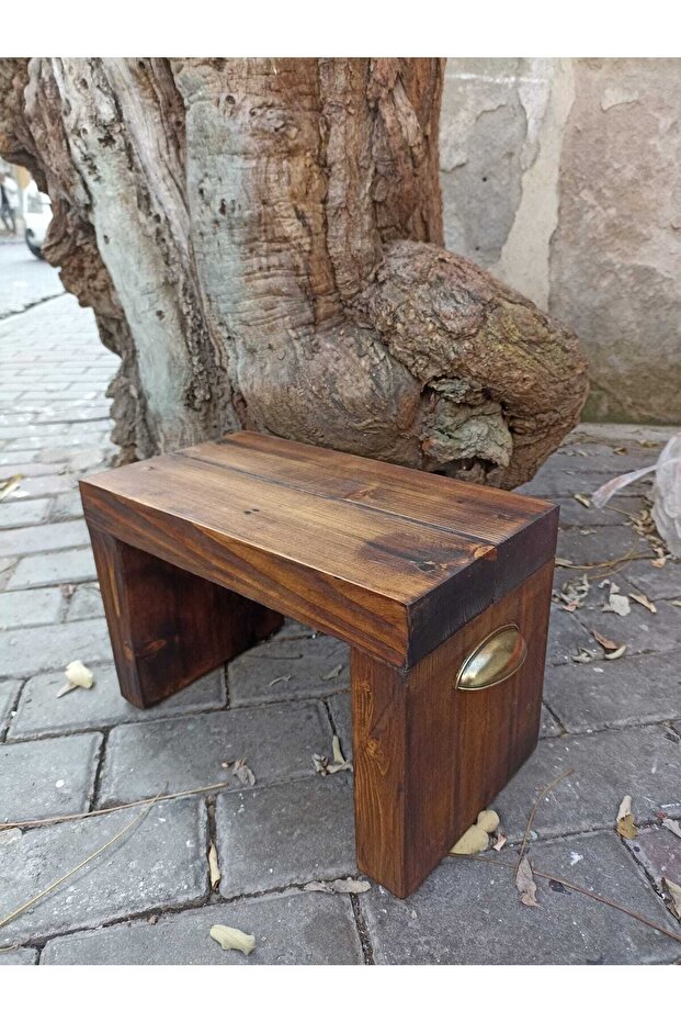 Masif Ahşap Basamak/tabure - 2