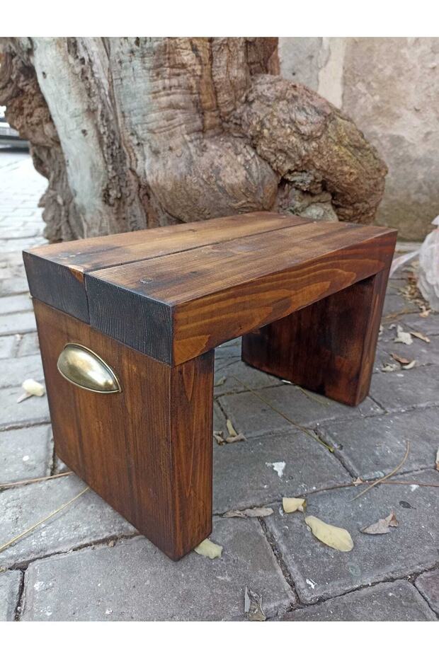 Masif Ahşap Basamak/tabure - 3