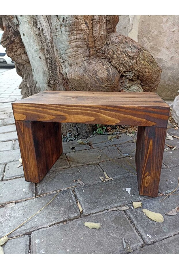 Masif Ahşap Basamak/tabure - 4
