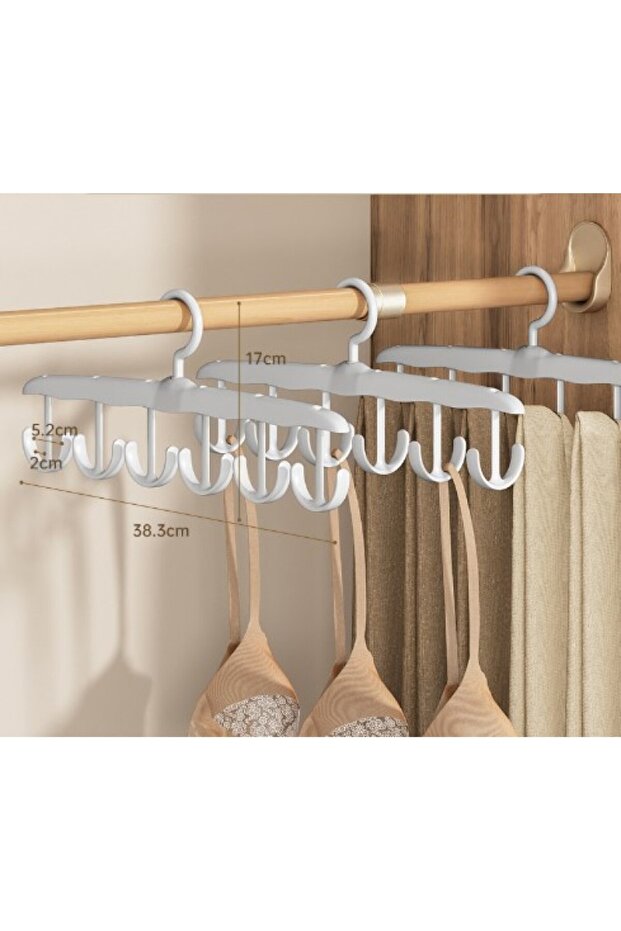 Space-Saving Multi-Purpose Rotatable Multiple Hanger - 2