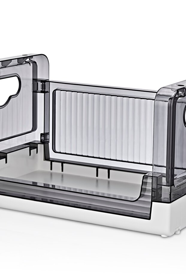 4-Piece Stackable Folding Organizer with Storage Shelf and Moving Wheels - 5