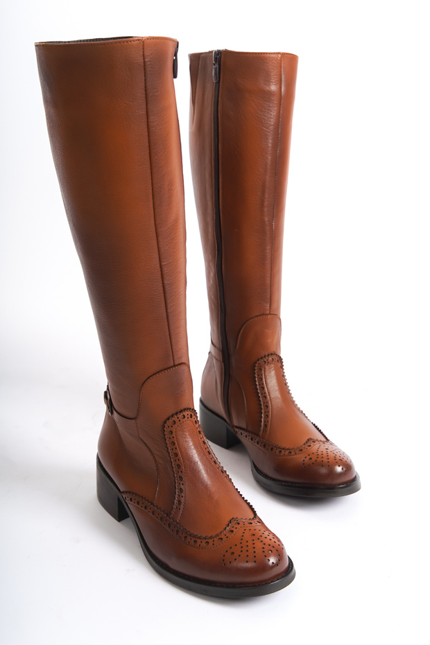 Genuine Leather Winter Women's Boots Size 33-34-35-41-42-43-44-45