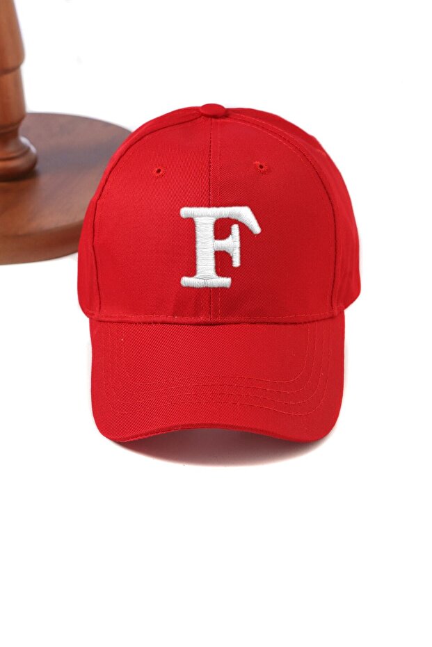 F Letter Soft Gabardine Basic Cap - 1