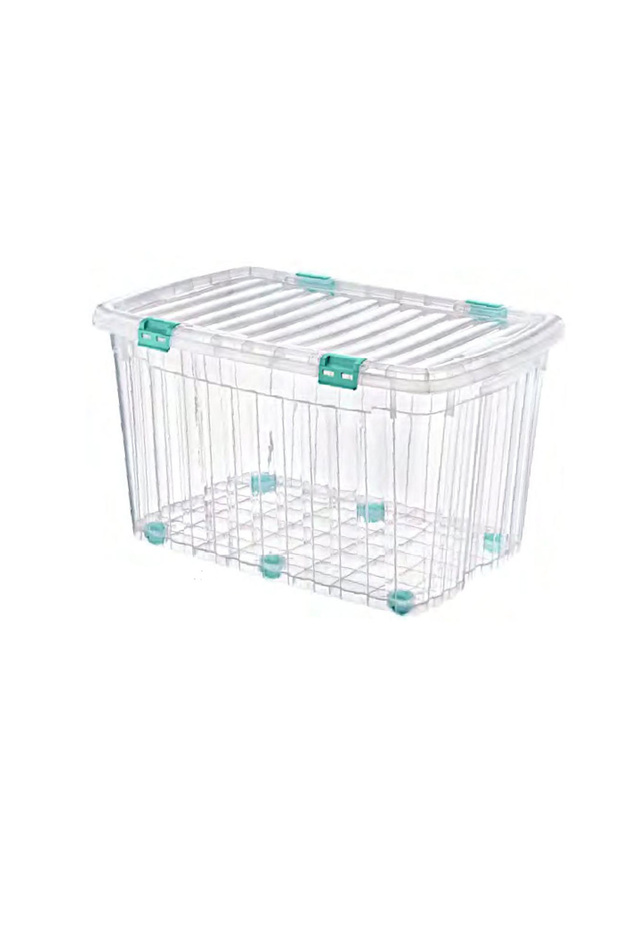 Mega Multi Box Plastik Saklama Kutusu 120  LT (Şeffaf ) - E-522 - 1